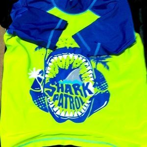 Swim Shirt Sharks Sz Large